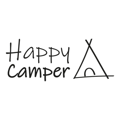 Happy Camper Zelt Aufkleber für Van Camper Caravan Wohnmobil Auto
