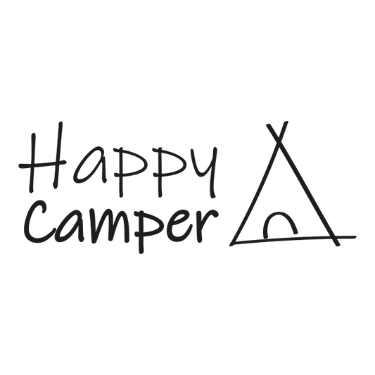 Happy Camper Zelt Aufkleber für Van Camper Caravan Wohnmobil Auto