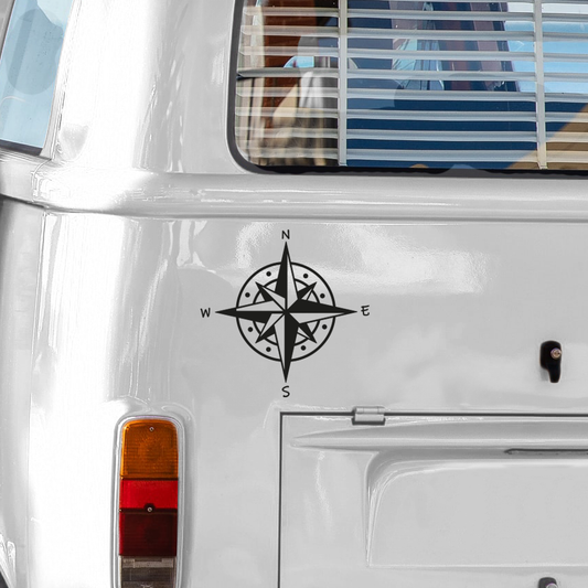 Kompass Aufkleber für Van Camper Caravan Wohnmobil Auto